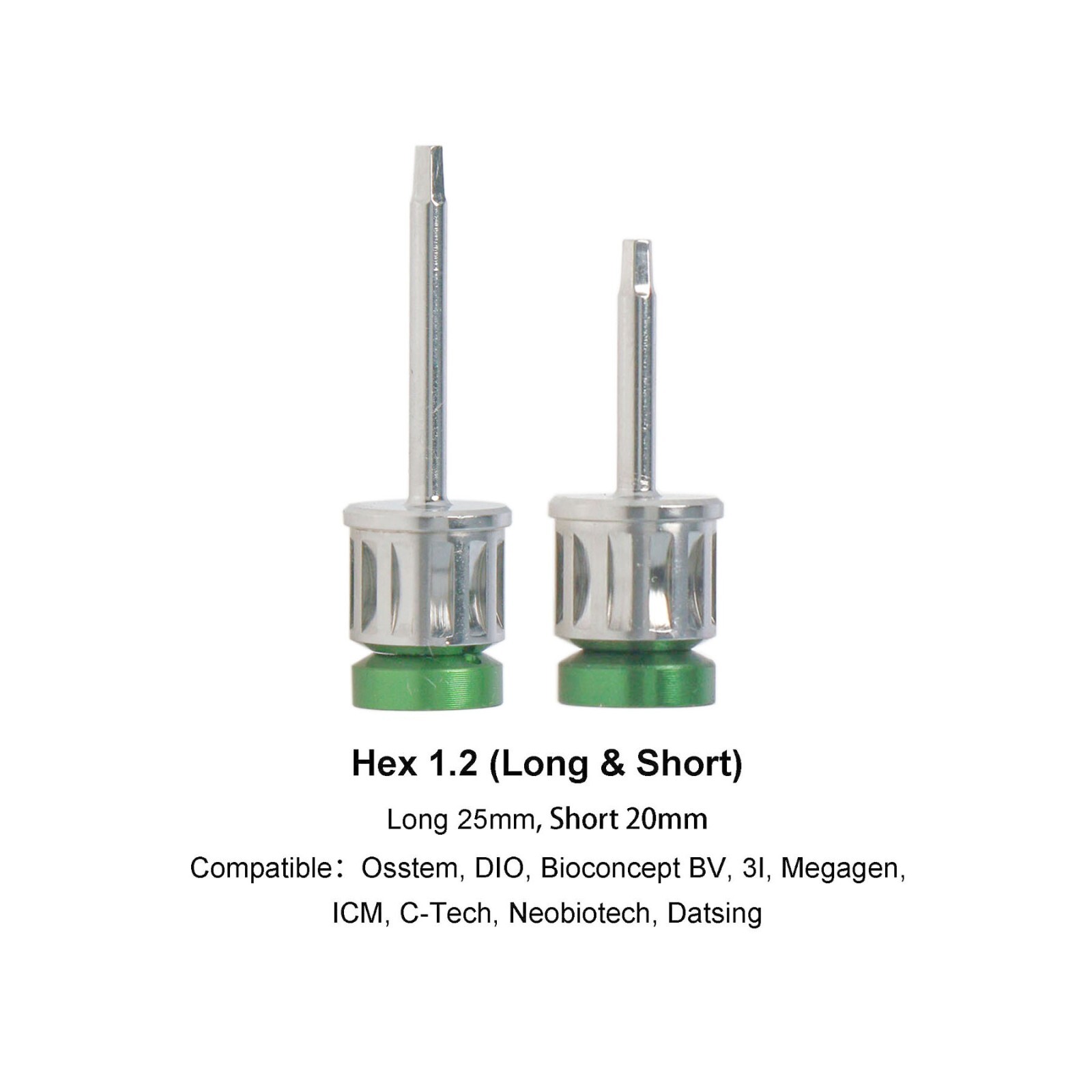 Dental Healing Abutment Cover Screw tool Compatible with Osstem Hiossen