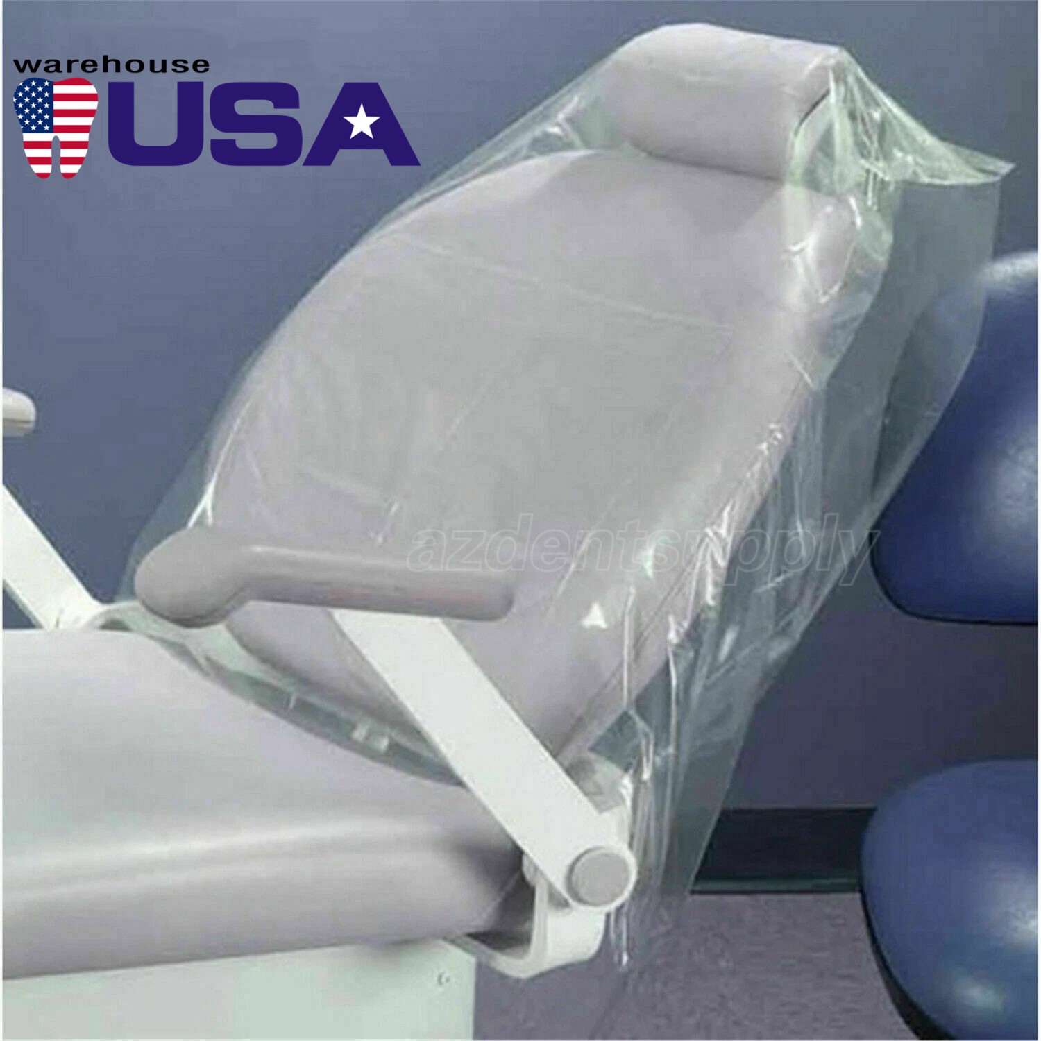 200Pcs/Box Disposable Half Dental Transparent Chair Sleeves Cover 32″x32″