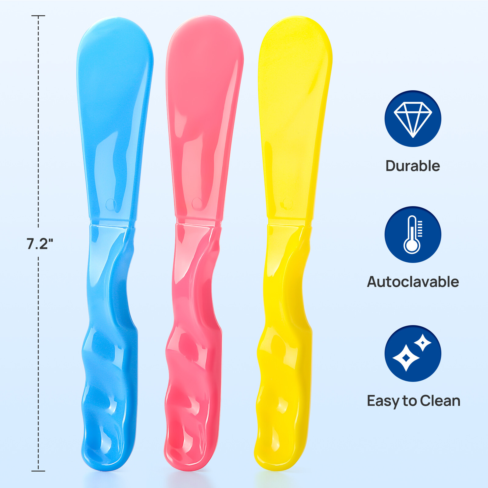 10PCS Dental Autoclavable Mixing Spatulas, Mixing Knife For Impression Material