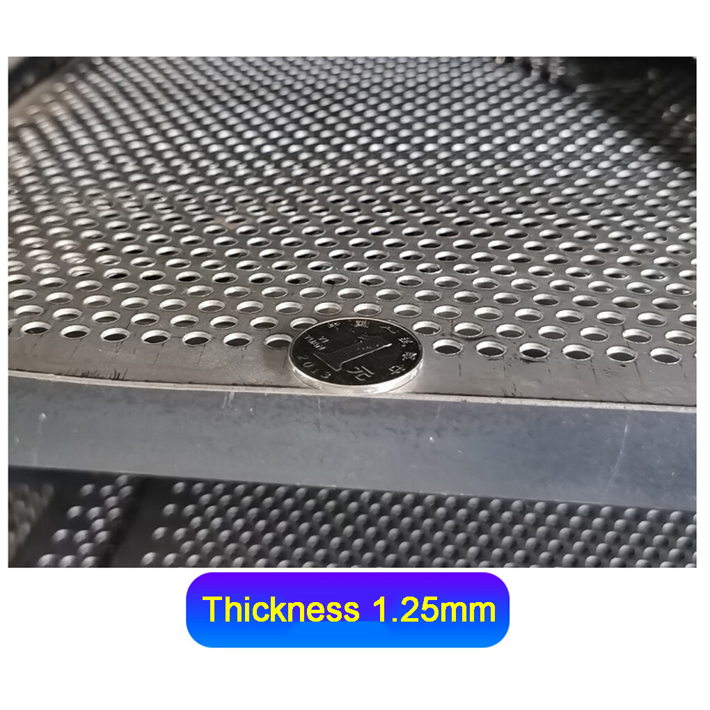 304 Stainless Steel Punched Round Hole Square Plate Mesh Filter for Sink Kitchen