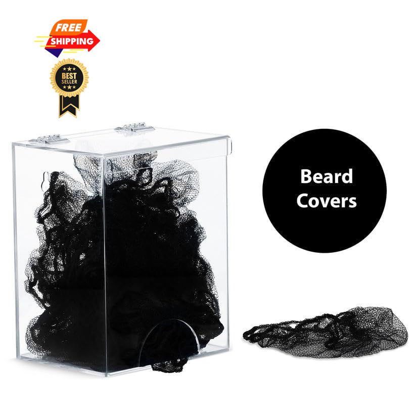 Inevibe Hairnet Dispenser and Glove Holder, Universal Acrylic Storage Clear