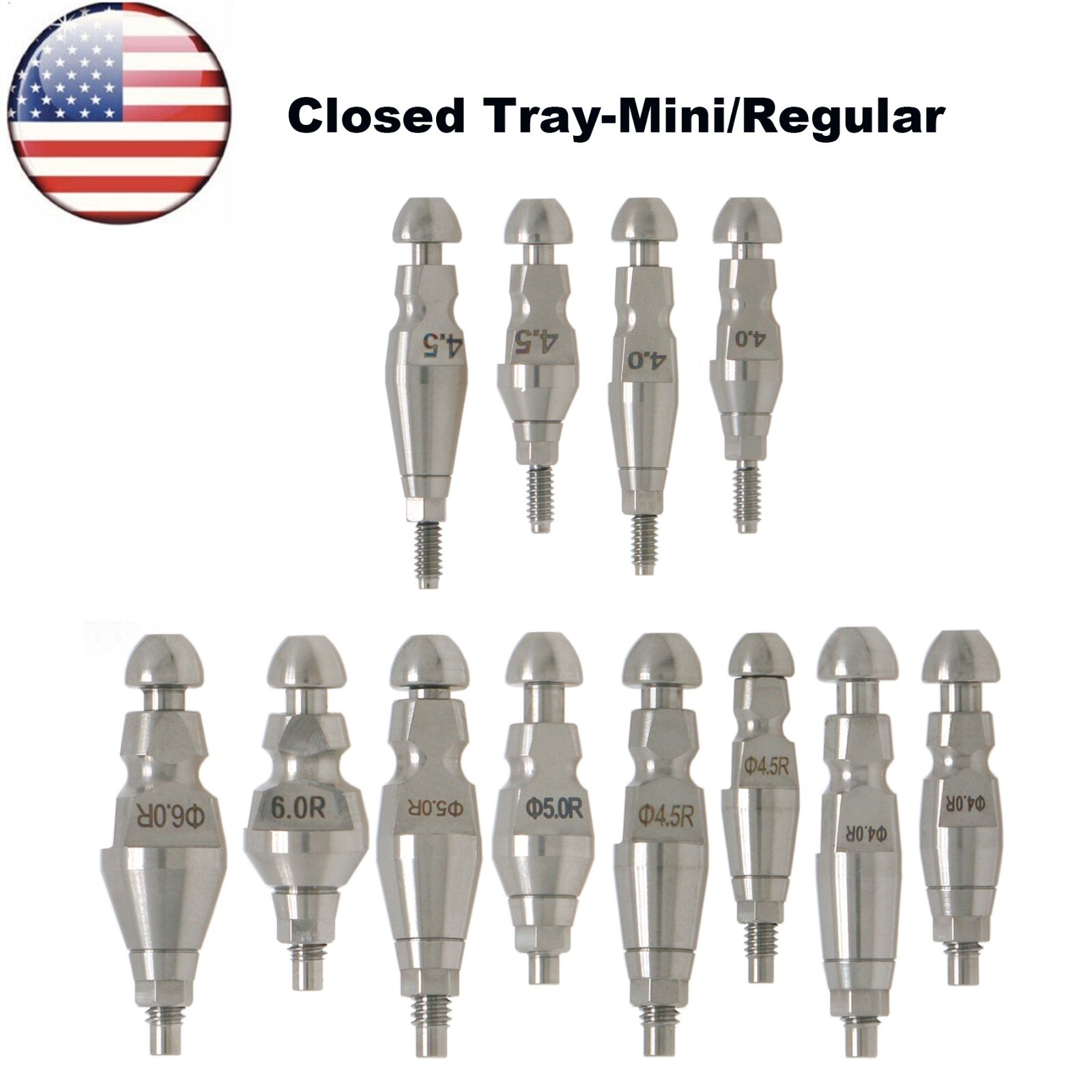 US Fits Hiossen Dental Transfer lmpression Coping Open Closed Tray M/R Osstem ET