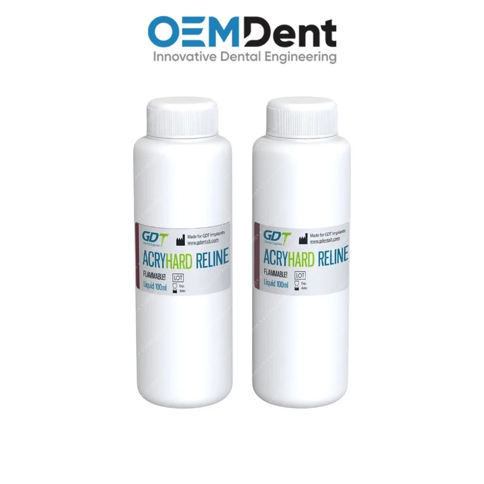 GDT Supplies Acry Hard Temporary Denture Reline Material Self Cure Dental