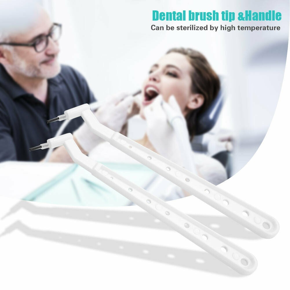 Dental Micro Brushes Composite Resin Disposable Mini Applicator Brush Tip Handle