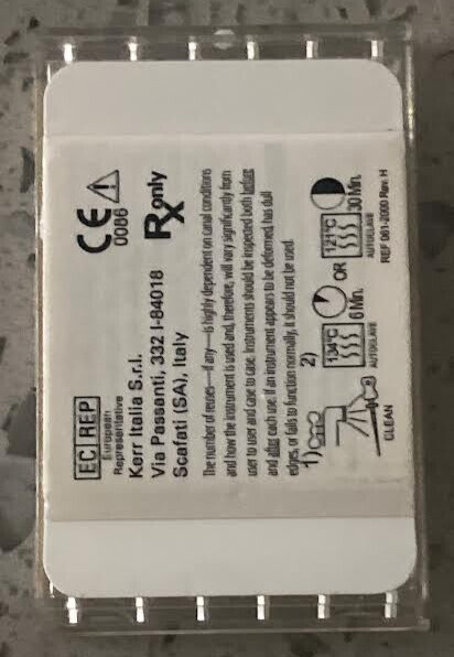 SybronEndo K3 XF Files Size- .15 Taper- 06 Length- 25mm 823-6155 6-Piece Set