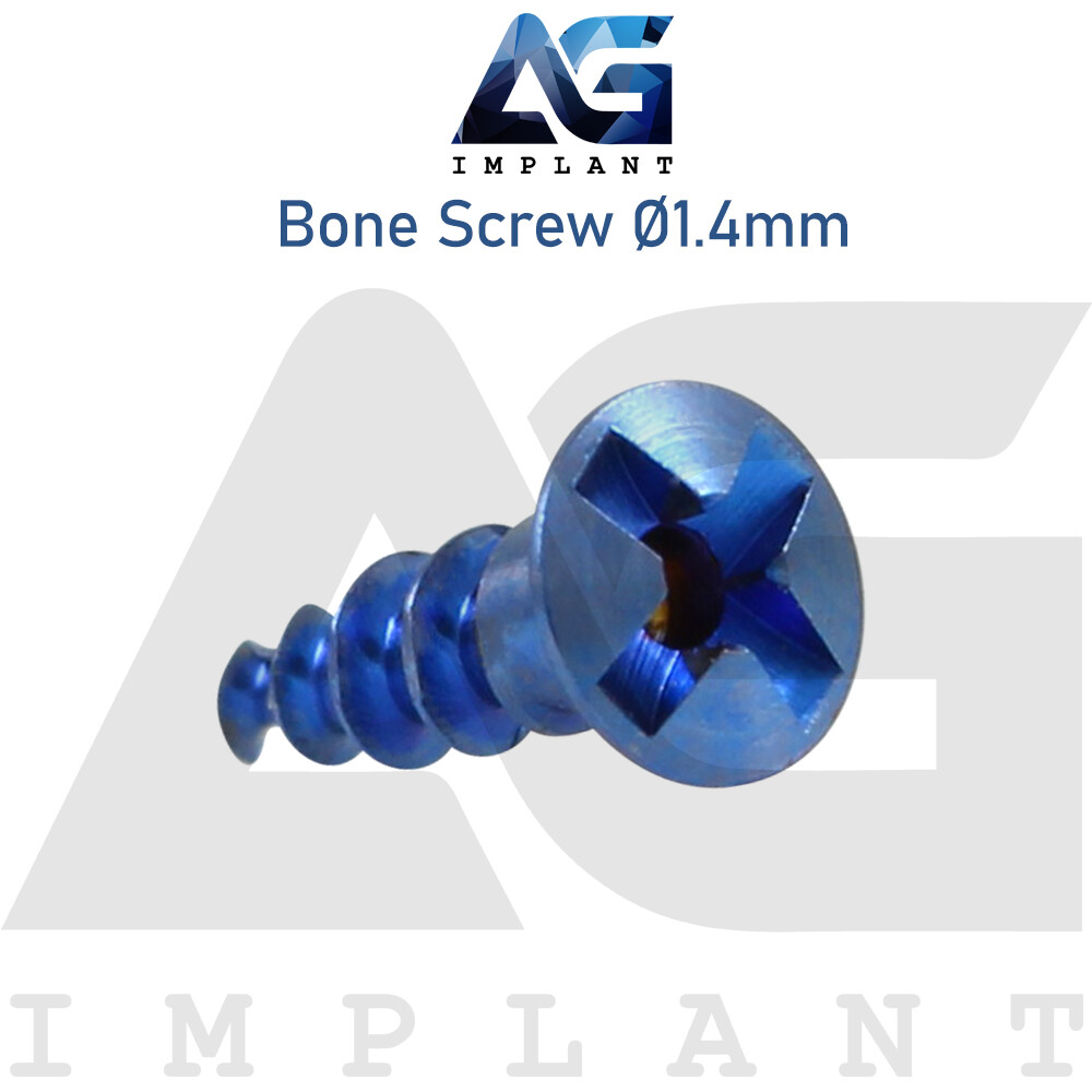 10 Titanium Screw Ø1.4mm Guided Regeneration GBR Dental Membrane Fix System