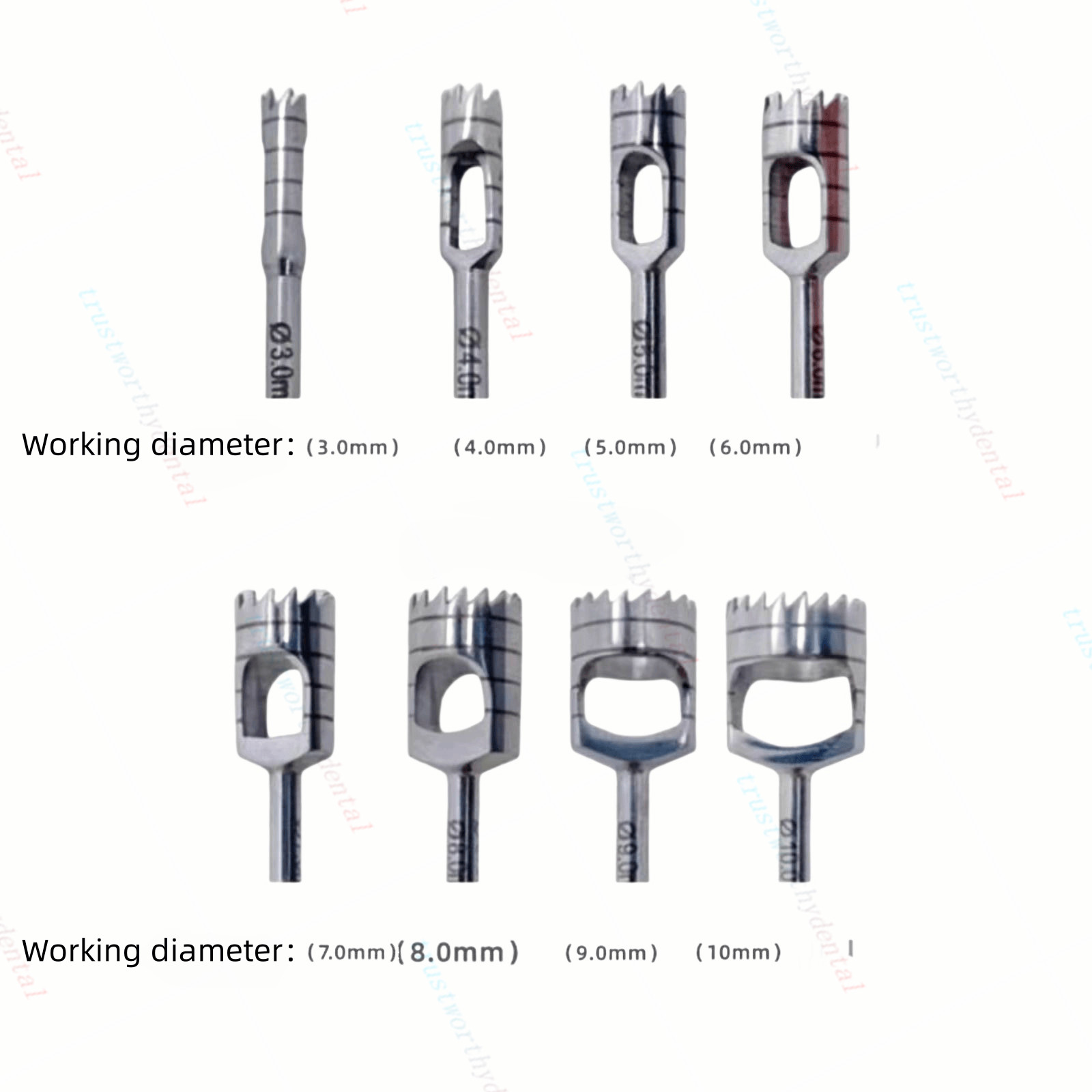 Dental Cutting Trephine Drill Bone Sharp Burr Planting Drills Harvest ITI NOB
