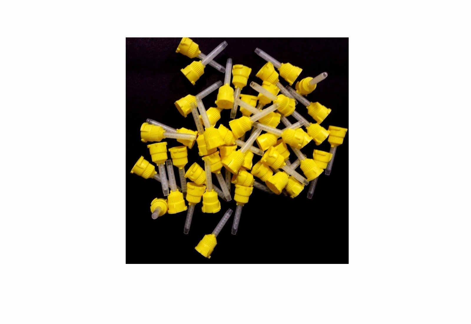 Original Mixpac T-Style Mixing Tips Yellow 4.2mm Approve New 50 tips/ bag