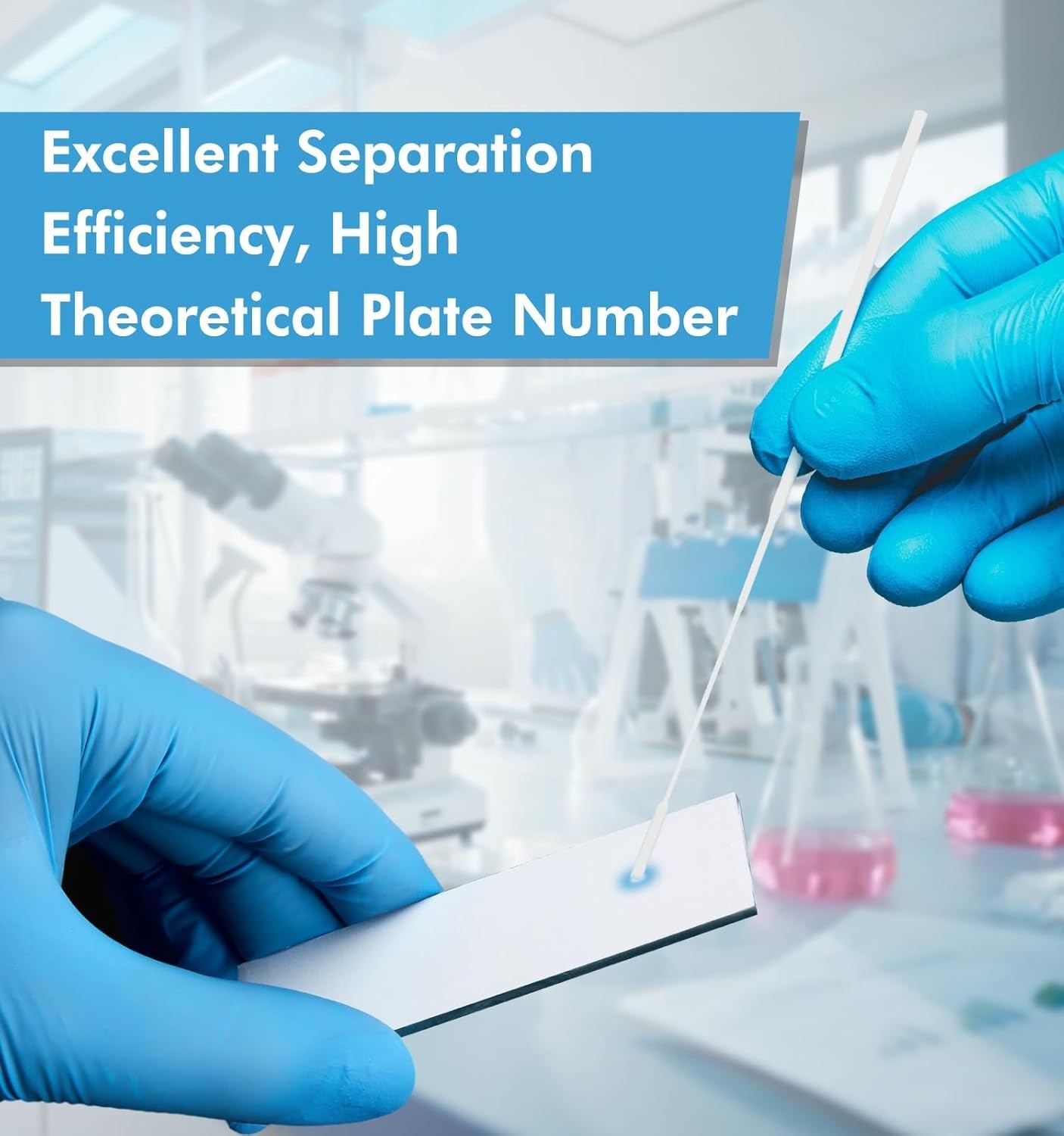 Pack of 80 Glass Backed Silica Gel TLC Plates GF254 – Ideal for Laboratory Use
