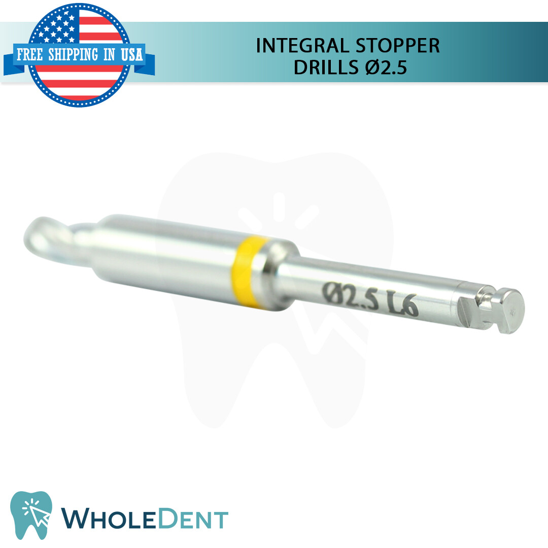 Sur gical Integral Stopper Drill Ø2.5 External Irrig ation Dental Im plant