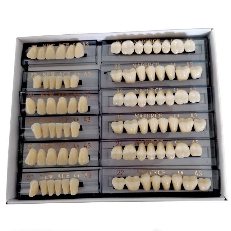 336Pc Dental Acrylic Resin Denture 22#A3 Full Set Teeth Upper Lower Shade Tooth