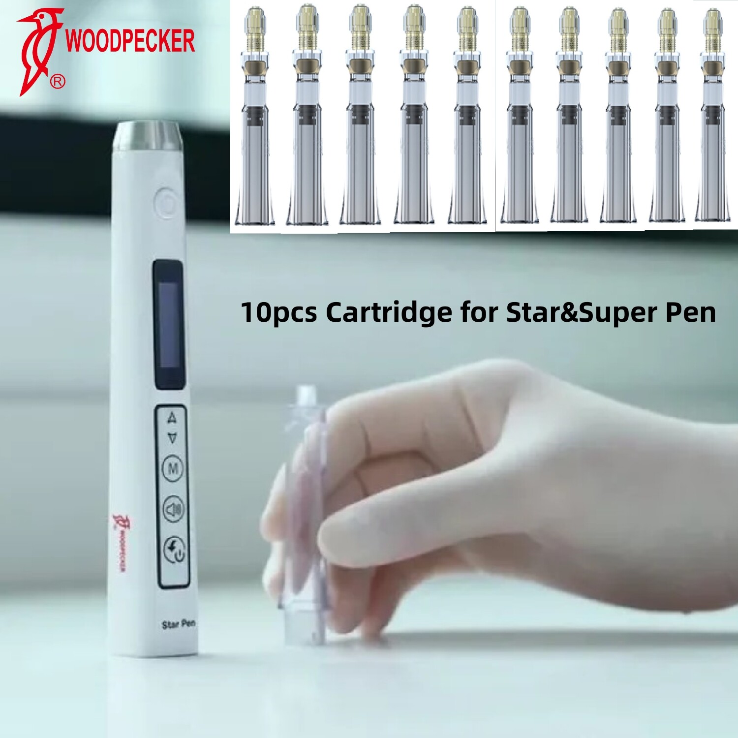 10pc Woodpecker Super Pen Needles Holder Cartridge for Dental Anaesthesia Device