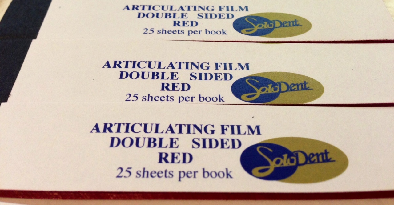 Red Extremely-Thin Articulating Film 13 microns Double-Sided USA ACCUFILM type