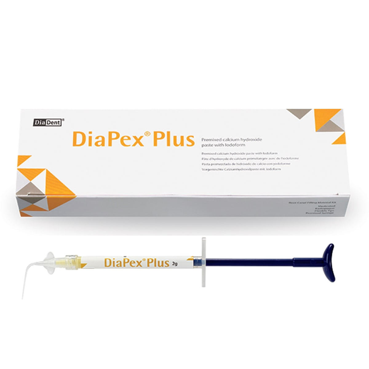 10 Pack of DiaDent Diapex Plus Pemixed Calcium Hydroxide Paste With Iodoform