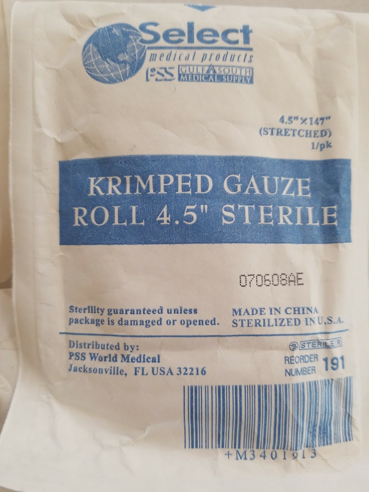 Select Krimped Gauze Roll 4.5” x 147″ (Lot of 5)