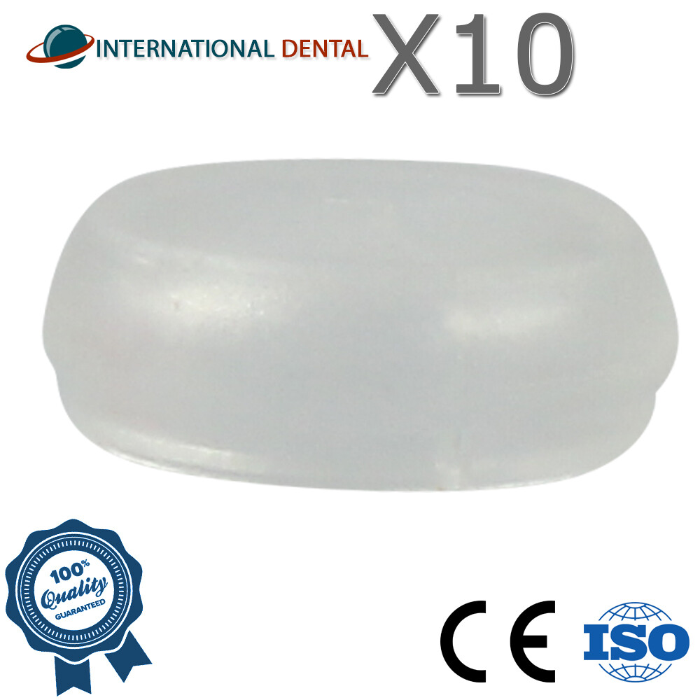 Lot Of 10 Standard Silicone Cap Lokator Attachment Dental Fixture Adapter Head