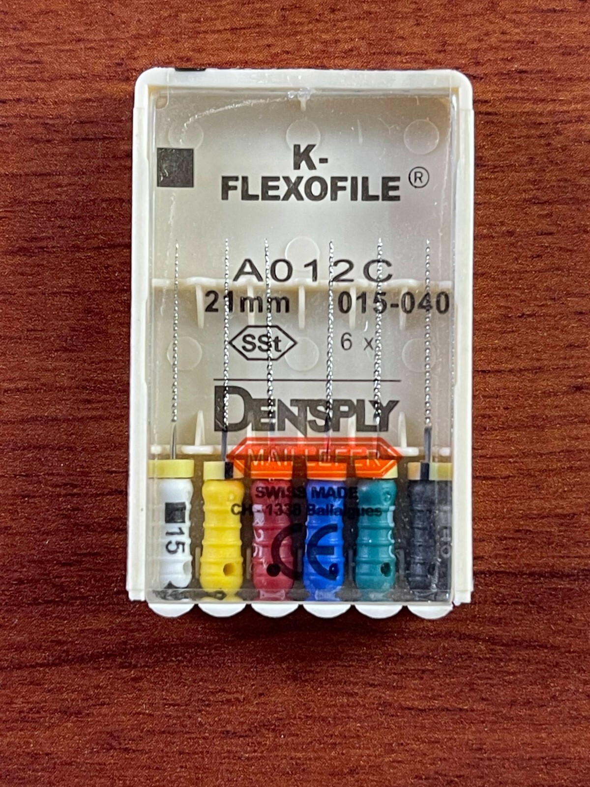 Dentsply Dental Flexo files 21mm stainless steel 6-files per blister