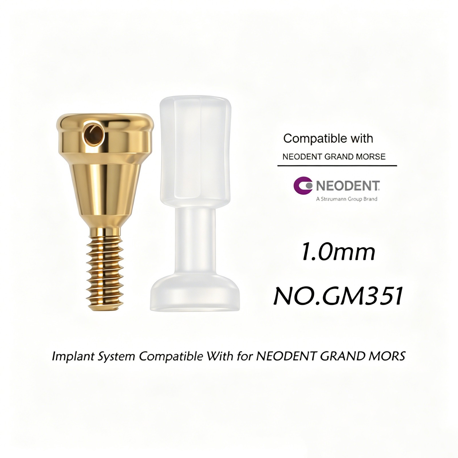 Neodent GM Overdenture Abutment Removable Anchor for NEODENT GRAND MORSE 1-6mm G