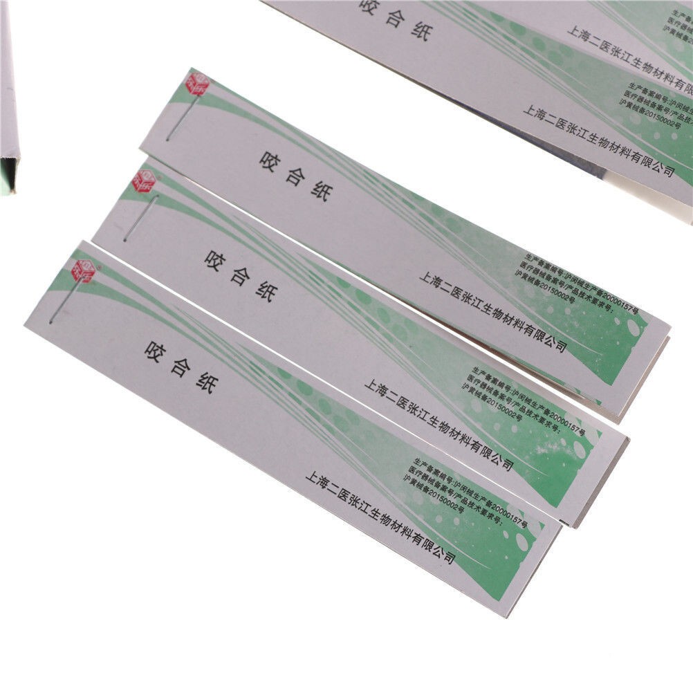Dental Articulating Papers Double Sided Strips Red/Blue Thin/Think Bite Paper