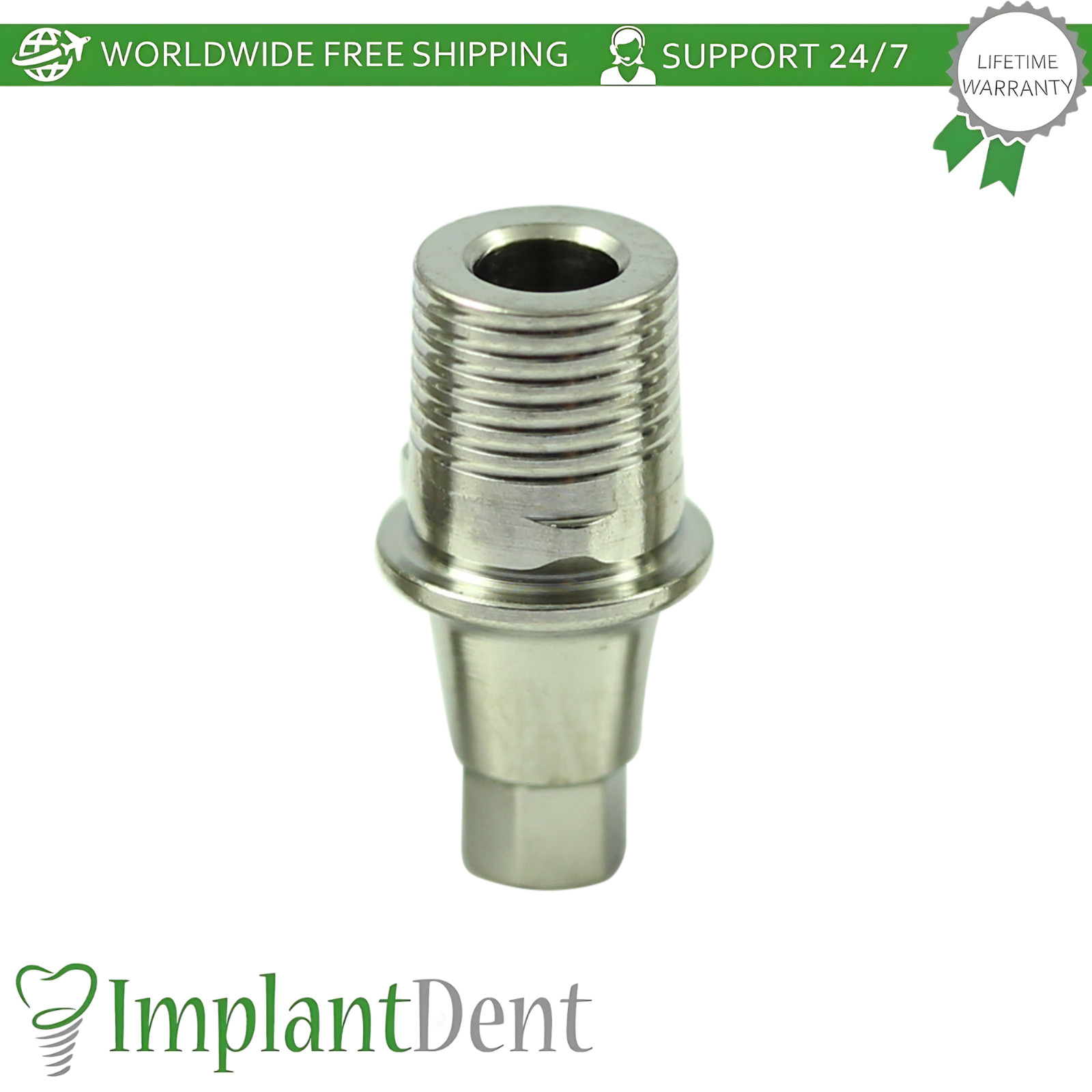 X10 Titanium Base Ø4.5mm Prosthetic Grand Morse Connection Neodent GM Compatible