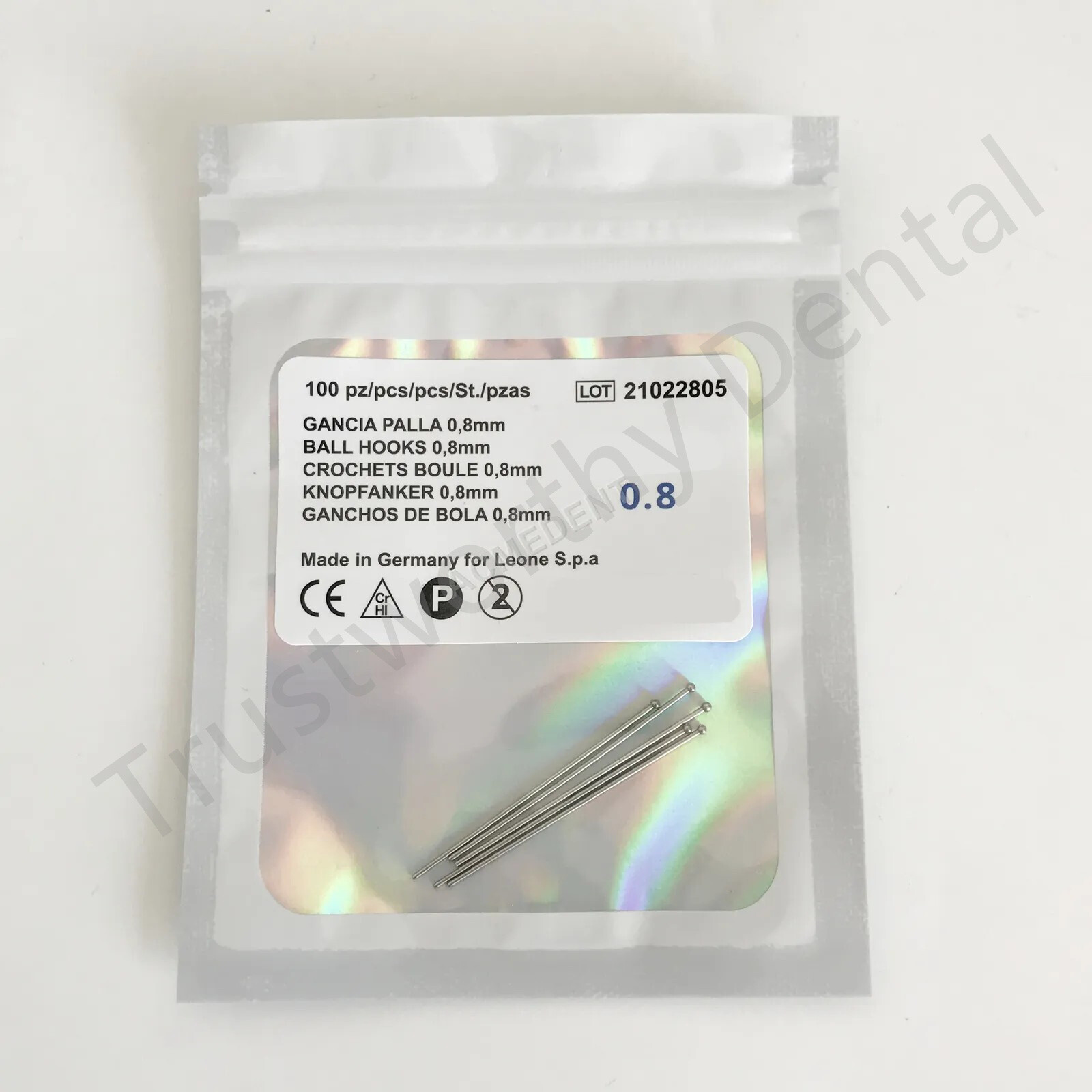 Dental Ortho Ball Retainer Clasps Tooth Hold Position Appliance Dentaurum