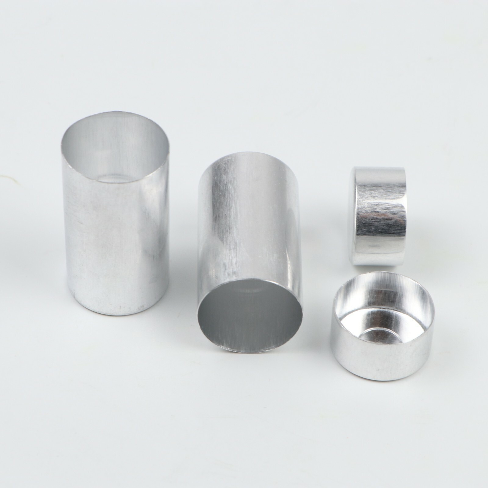 100Pcs 25.5mm Dental Empty Aluminum Tubes Cartridges for Making Flexible Denture