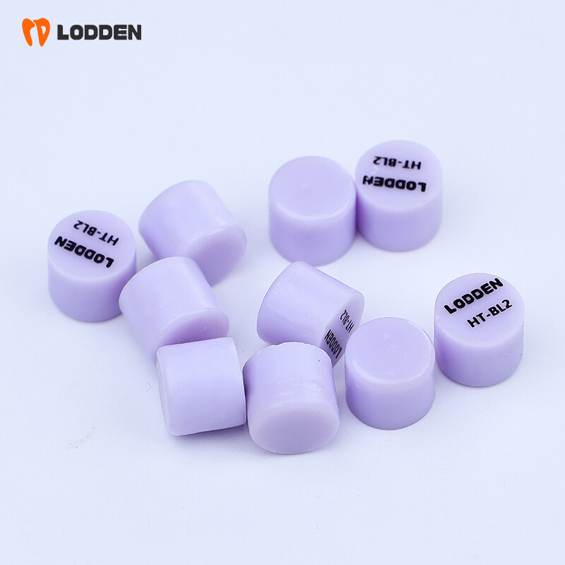 10pcs Dental Glass Ceramic Lithium Disilicate (LS2) IPS Emax Press Ingots