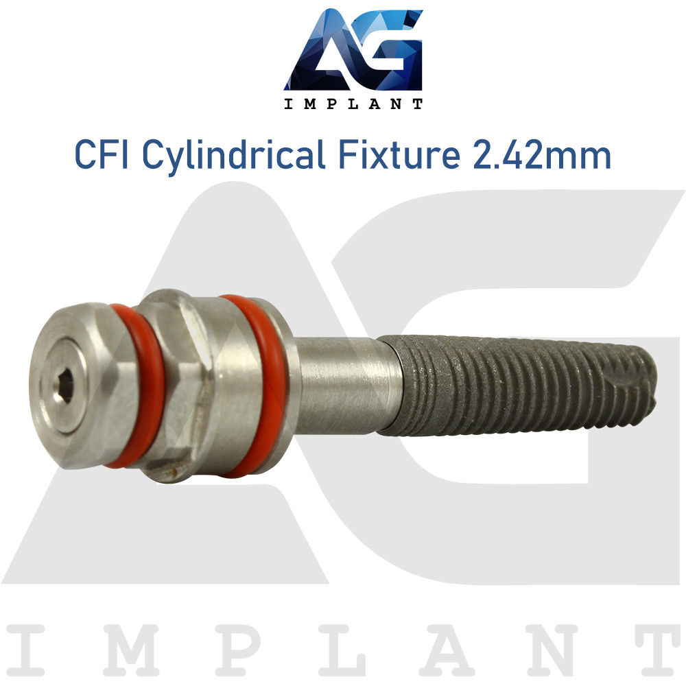 CFI Cylindrical Titanium Fixture System Int Hexagon 2.42mm Prosthetics
