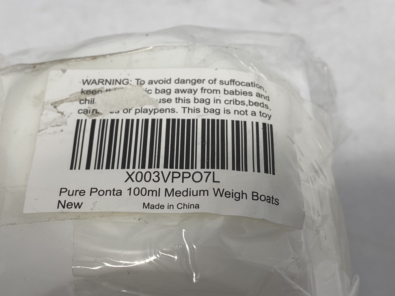 (250) PURE PONTA 100mL Disposable Medium PS Weigh Dish Boat 125/Pk X003VPPO7L