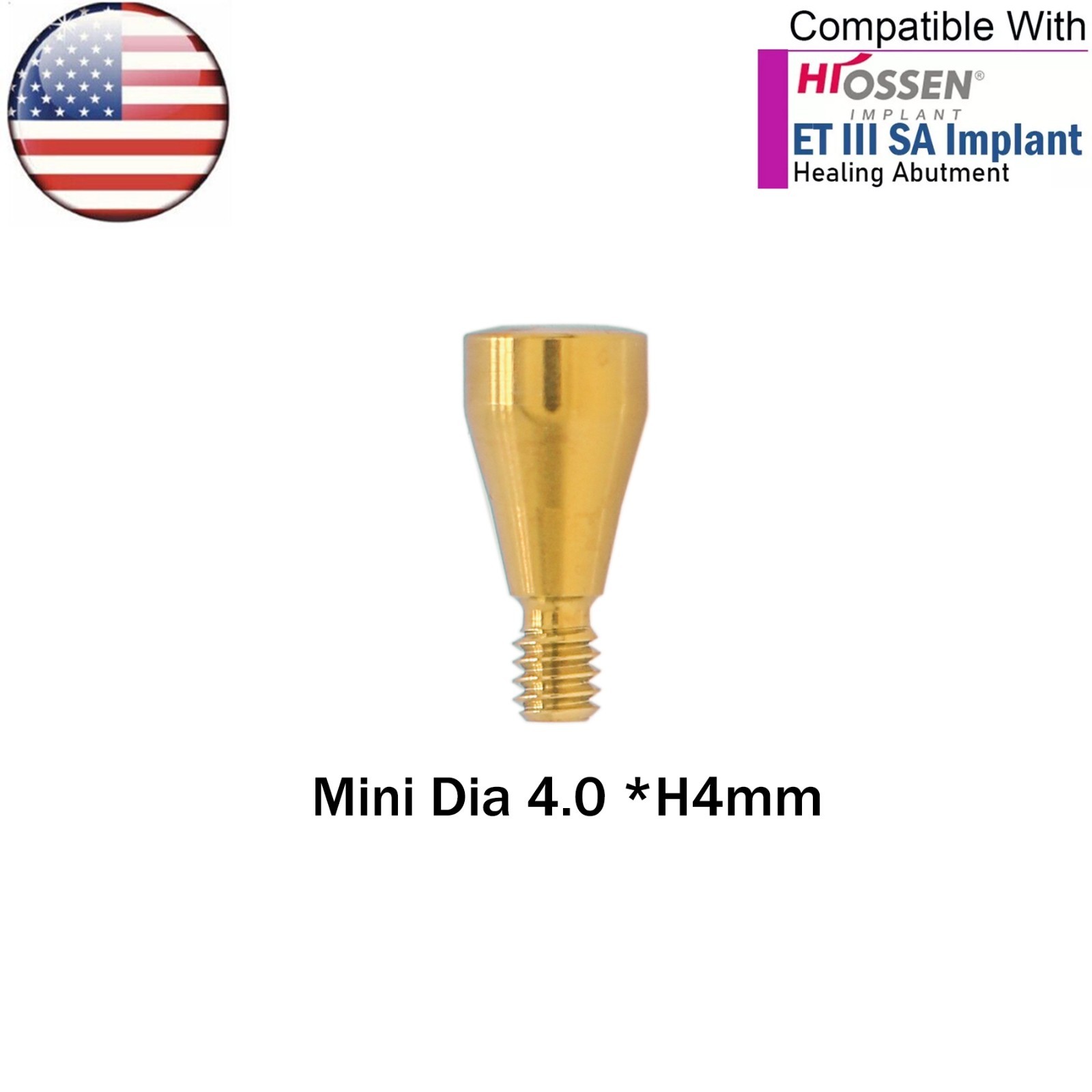 US OSS Dental Mini Healing Abutment Cover Screw Fits Osstem Hiossen Platform