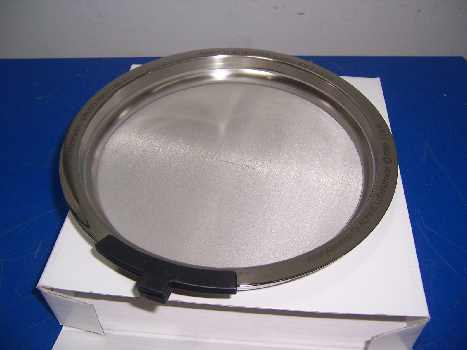 14391 Haver & Boecker 80 micron Test Sieve for Alpine-Air jet 203x28mm SS metal