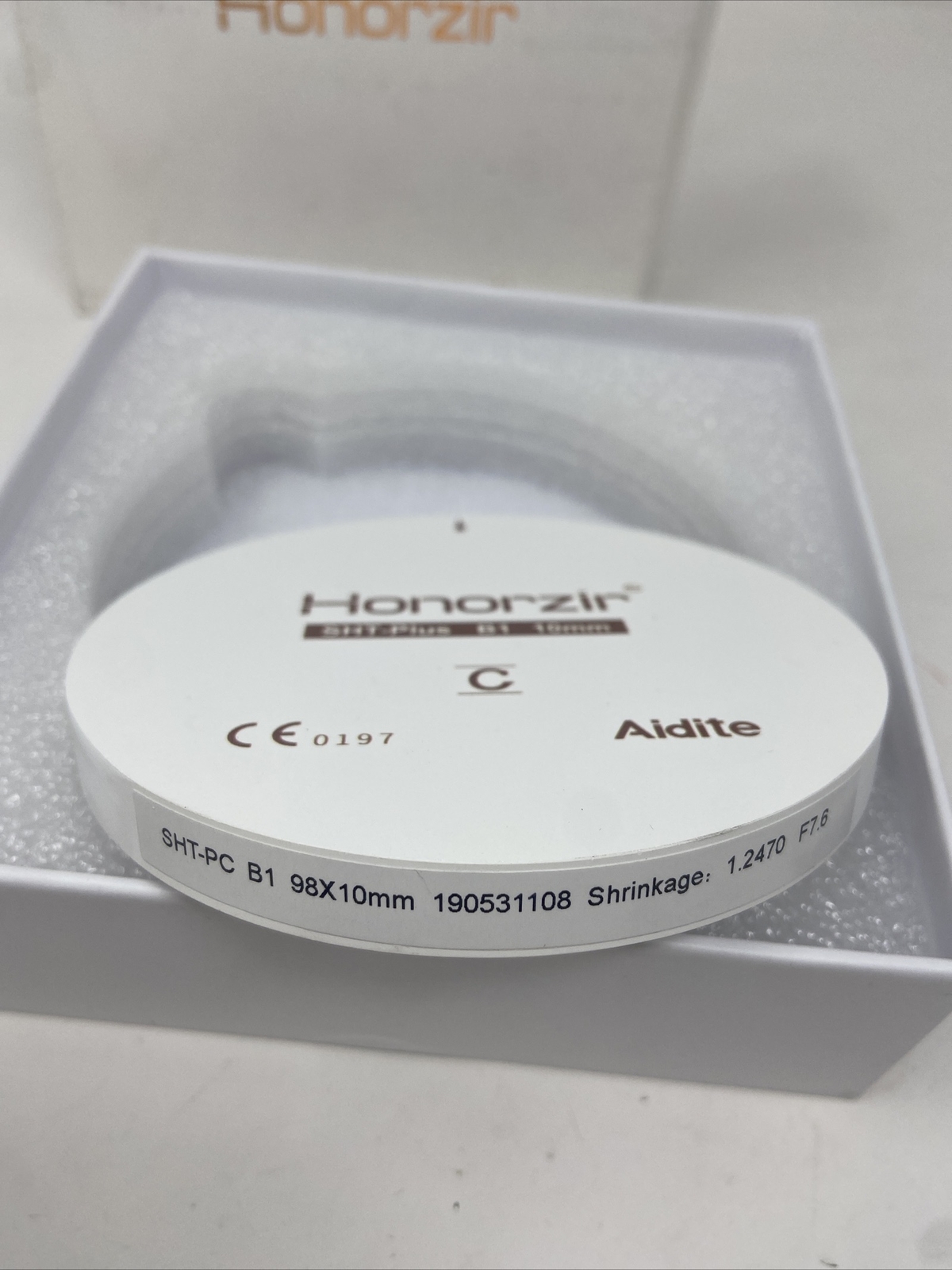 Aidite Block Disc SHT-PC B1 10mm 98×10 SHT-Plus New In Scuffed Box