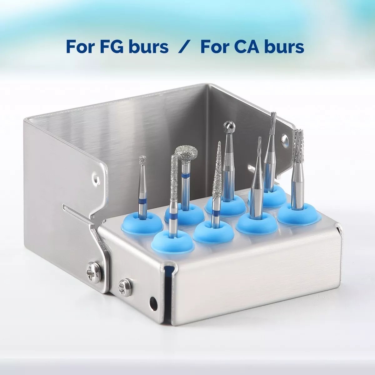 6/8/12/30 Holes Dental Implant Drills Bur Holder Disinfection Box Block