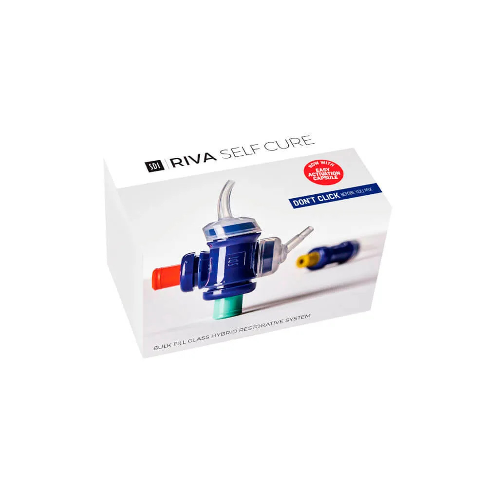 SDI RIVA Self Cure Dental Glass Ionomer Cement 50 Capsules Pack A2 II Free Ship