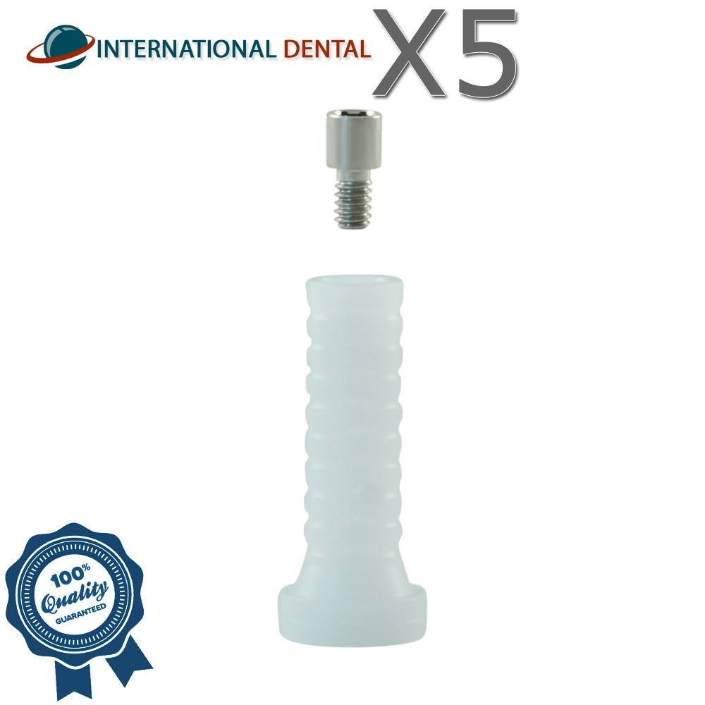 5 Dental Plastic Cylinder Compatible 0sstem®TS Hiossen®ET For Multi Prosthetic