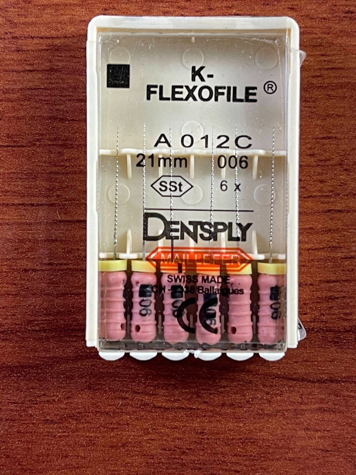 Dentsply Dental Flexo files 21mm stainless steel 6-files per blister