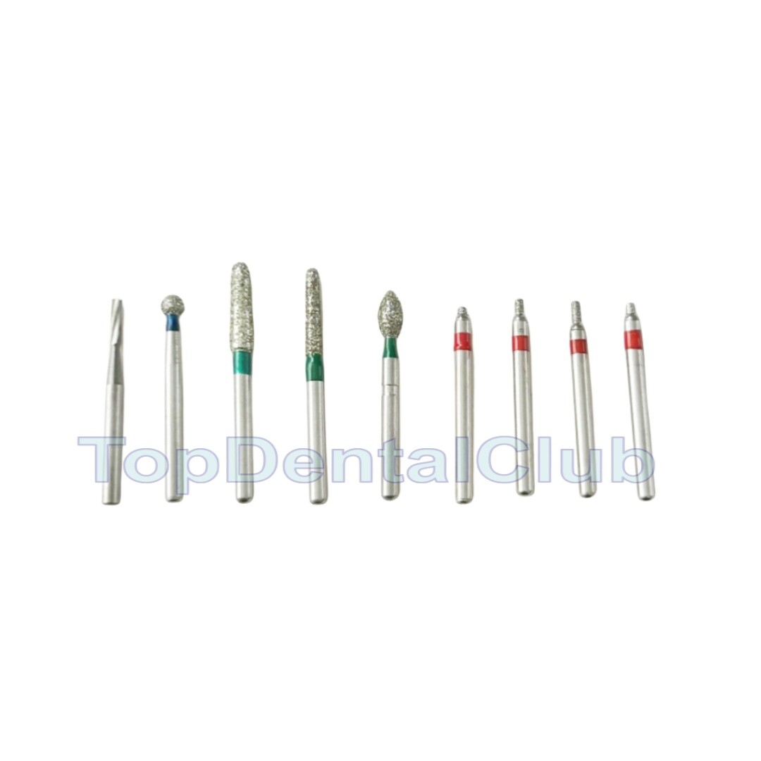 Dental Diamond Burs Drill For Polishing Cutting Porcelain Teeth Whole Set Kit