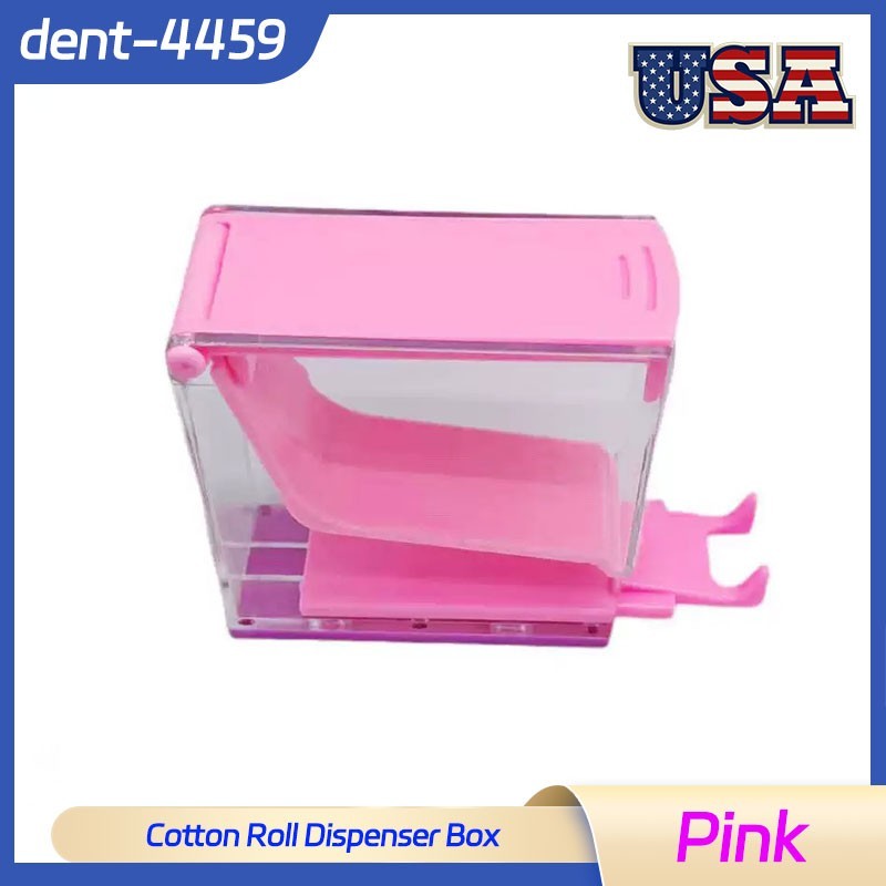 Dental Cotton Roll Dispenser Holder Case Press Type Hygienic Divider Box