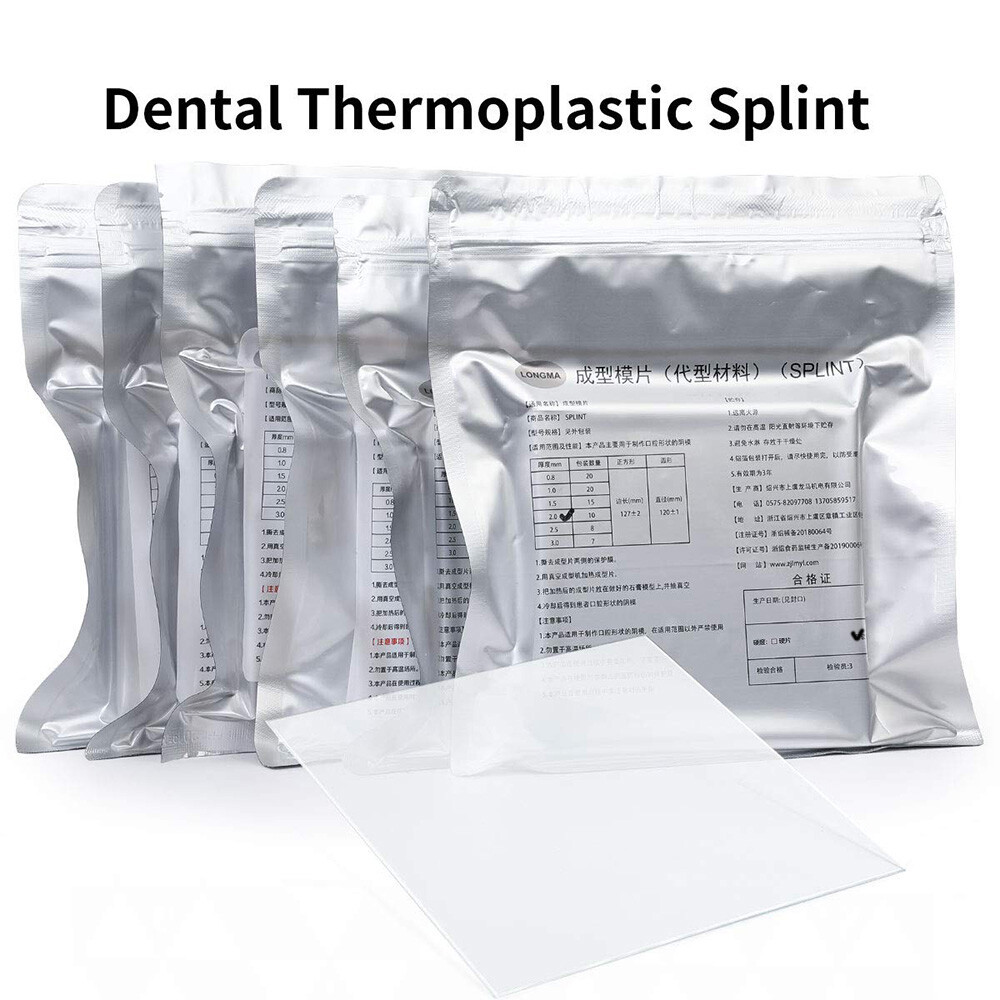 Dental Soft Splint Thermoforming Material Vacuum Forming 1.0/1.5/2.0mm Pack