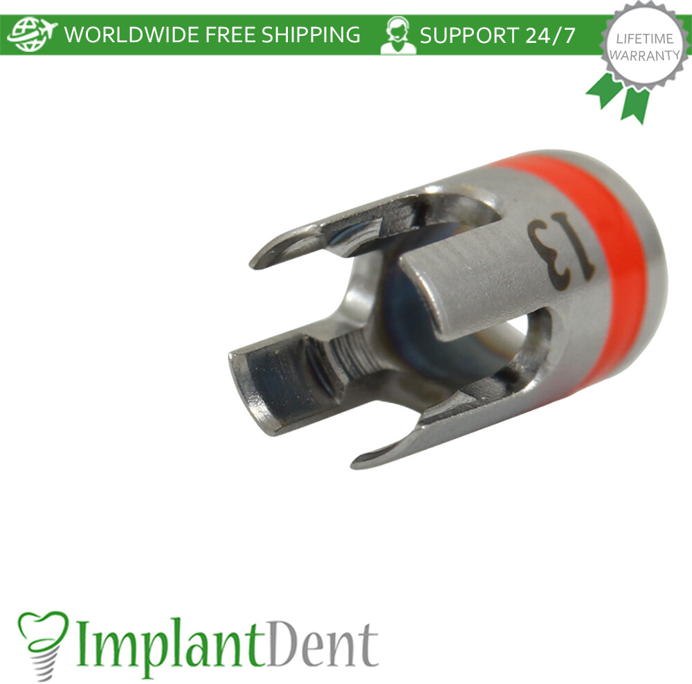 Dental Drill Stopper 2.8mm – Red Stainless Steel Dentistry Tool