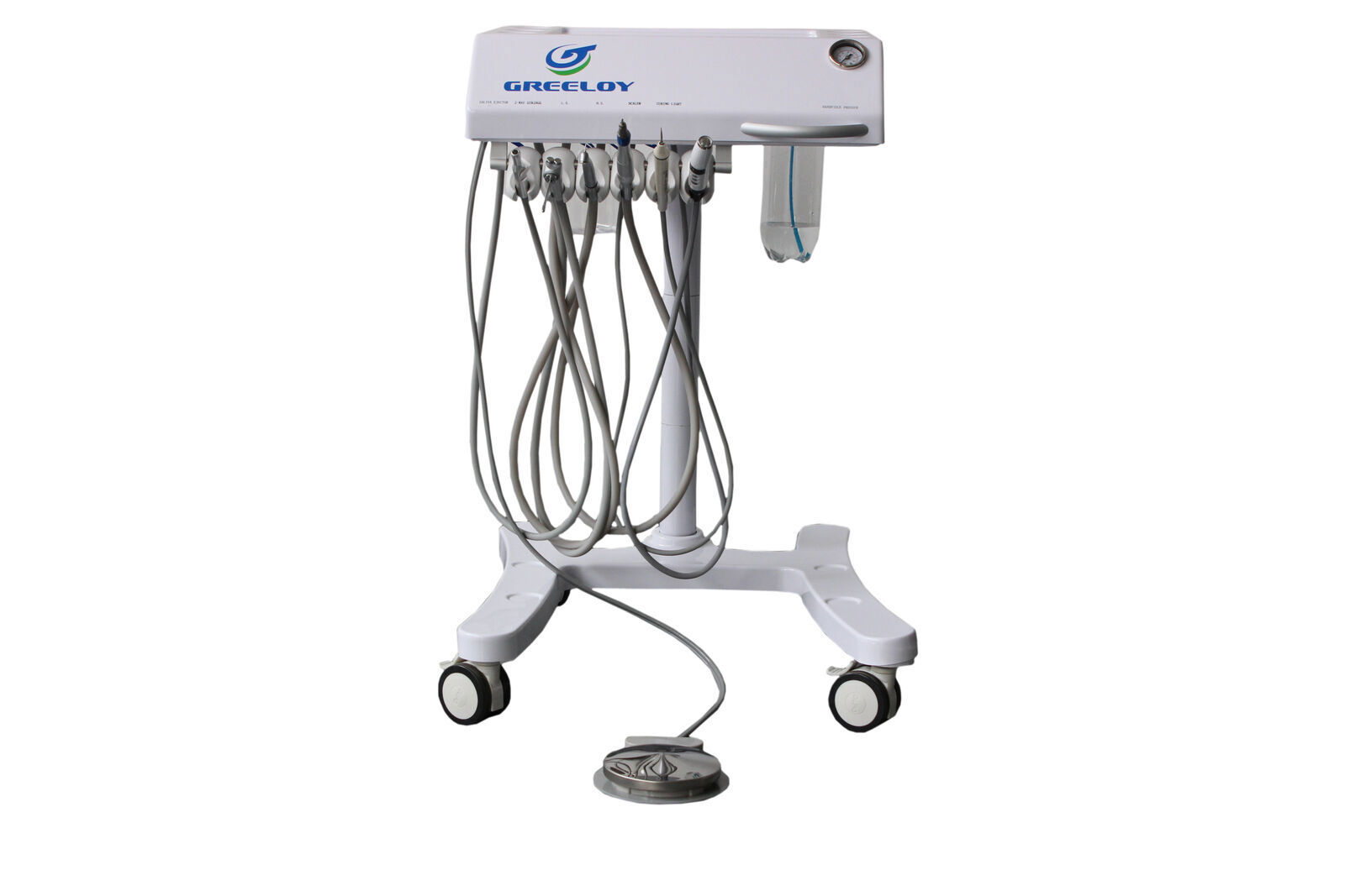 Mobile Dental Trolley Cart Unit Treatment System +Curing Light+ Scaler Handpiece