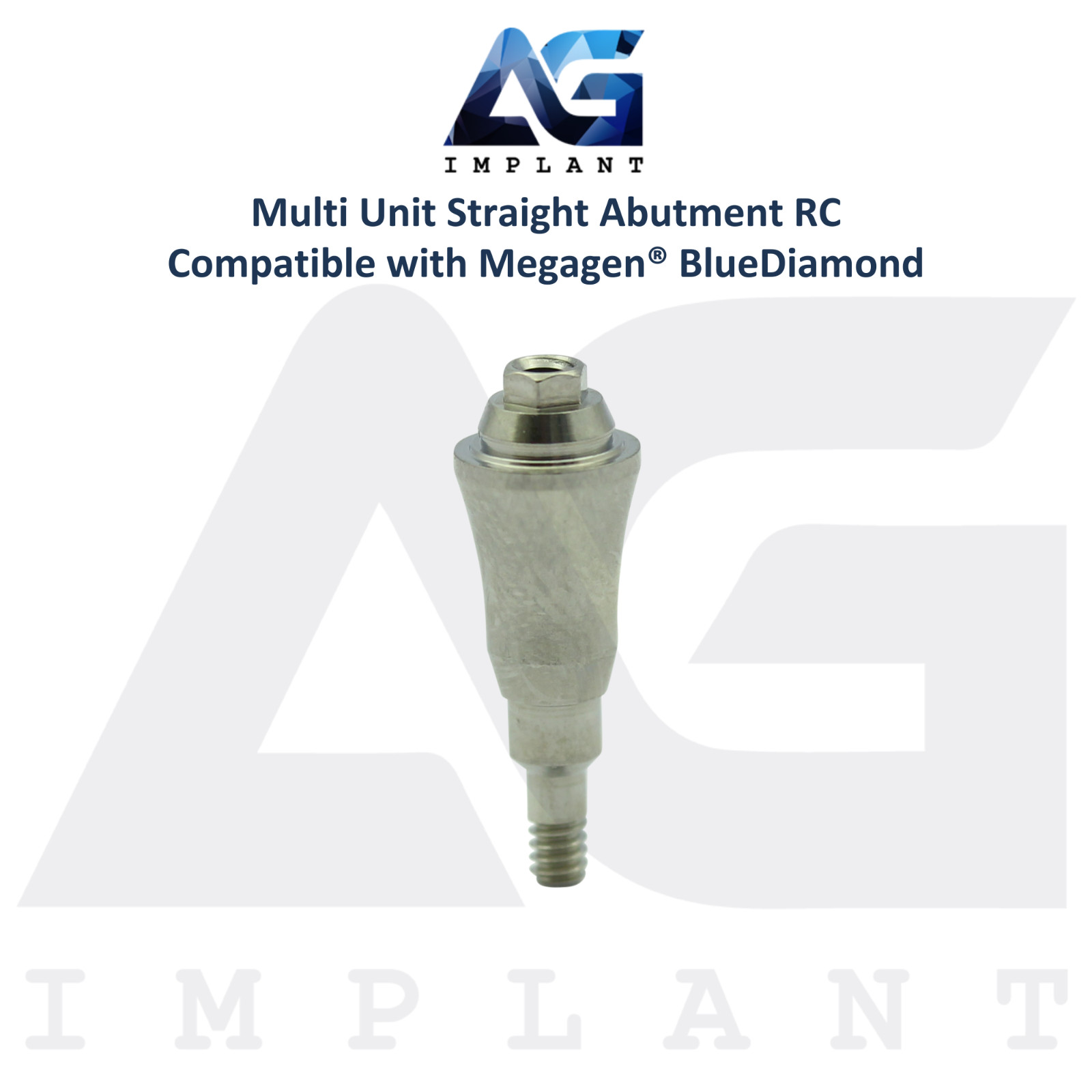 5 Straight Multi Unit Prosthetic RC Compatible with Megagen® BlueDiamond