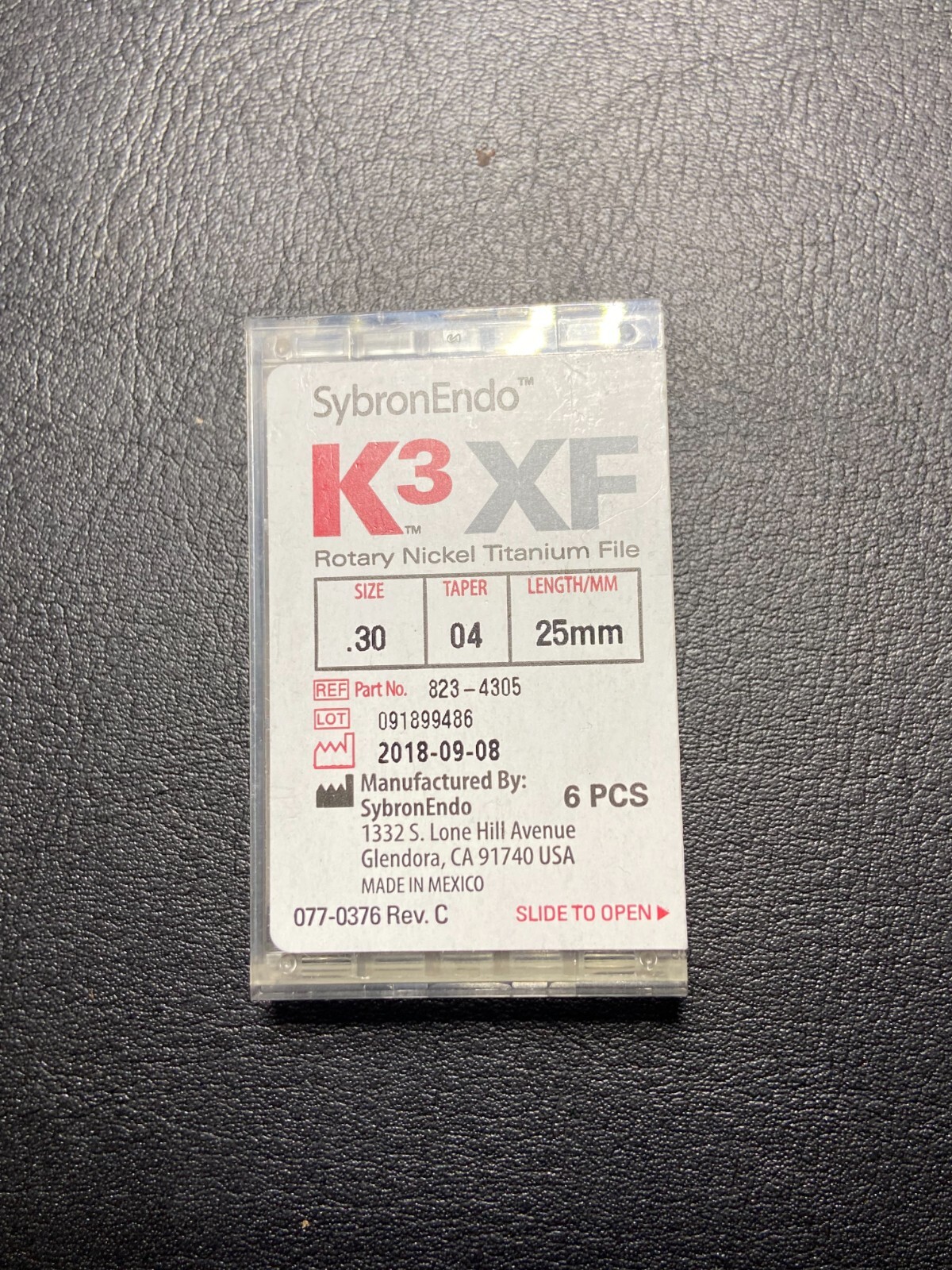 SybronEndo K3 XF, Taper 04, Rotary Nickel Titanium Files (6pcs pack)
