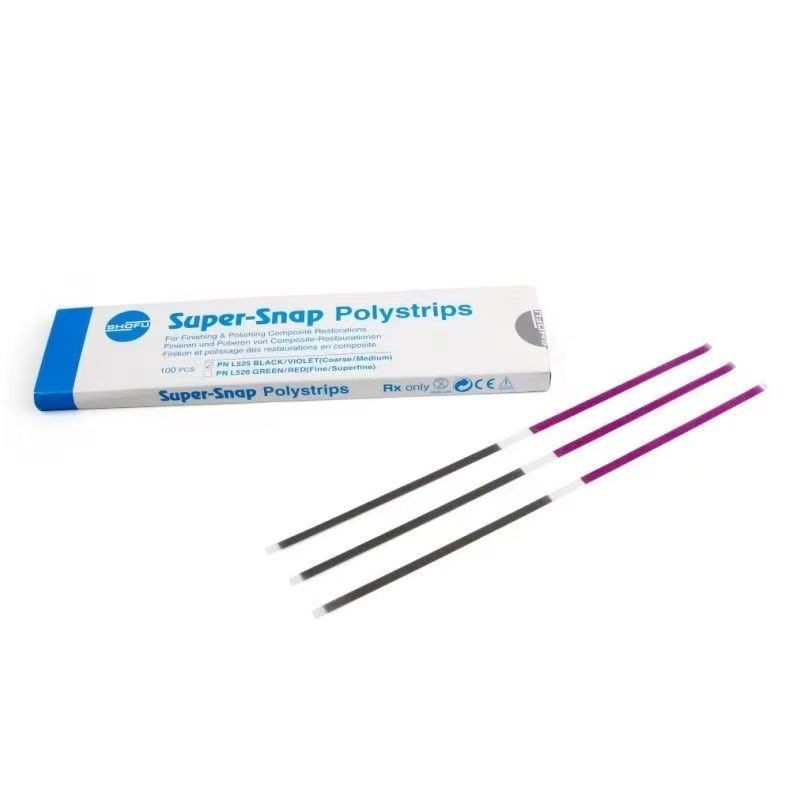Shofu Super-Snap Polystrips L525/L526 100Pcs Coarse/Medium/Fine/Superfine