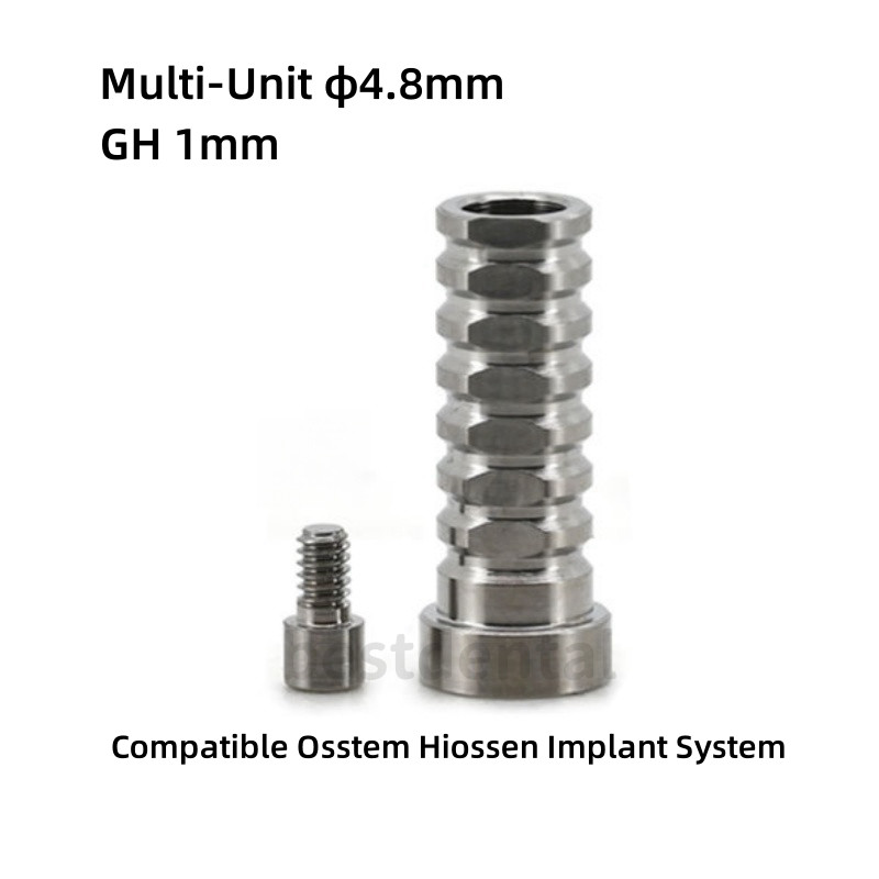 Titanium Temporary Cylinder Ti MU Sleeve Multi Unit φ4.8mm Abutment Fit With Oss