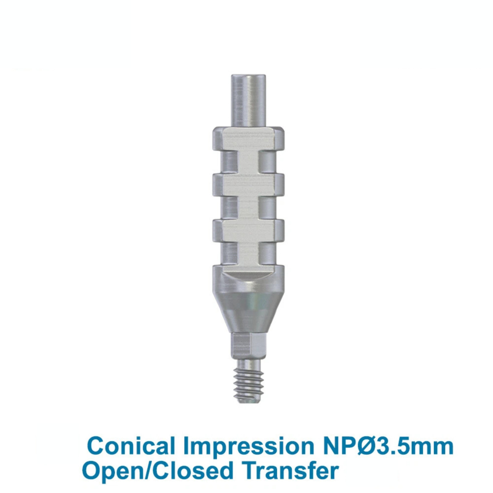 1x DSI Dental Conical Impression Narrow Platform NP Ø3.5mm Open Closed Transfer