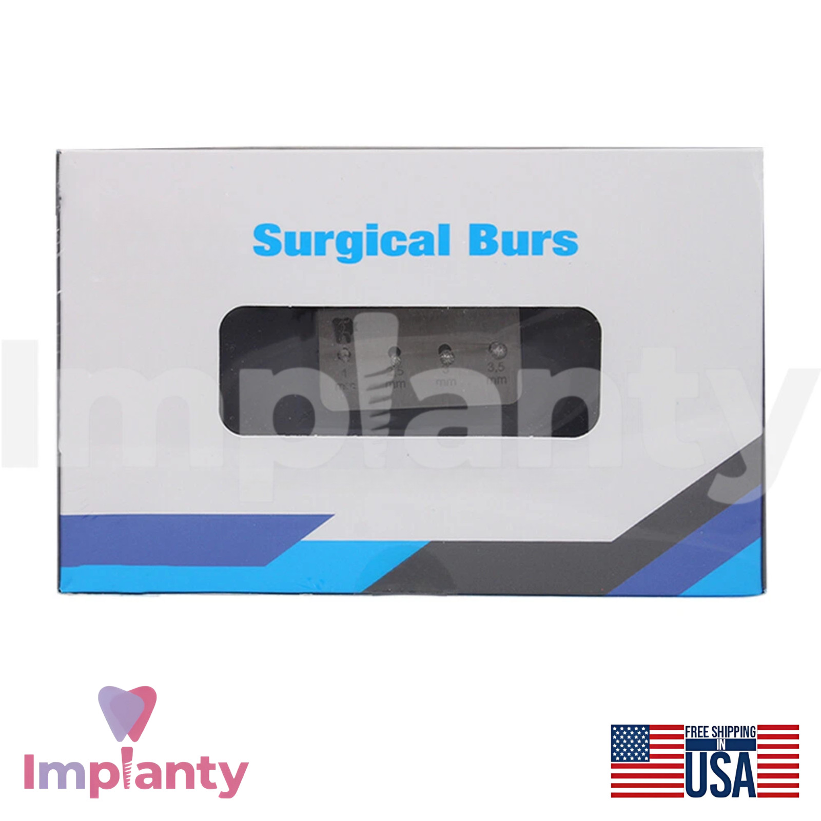 DegranuIation B0NE Dental Burs Kit Stainless Steel Versatile Dentistry Tool