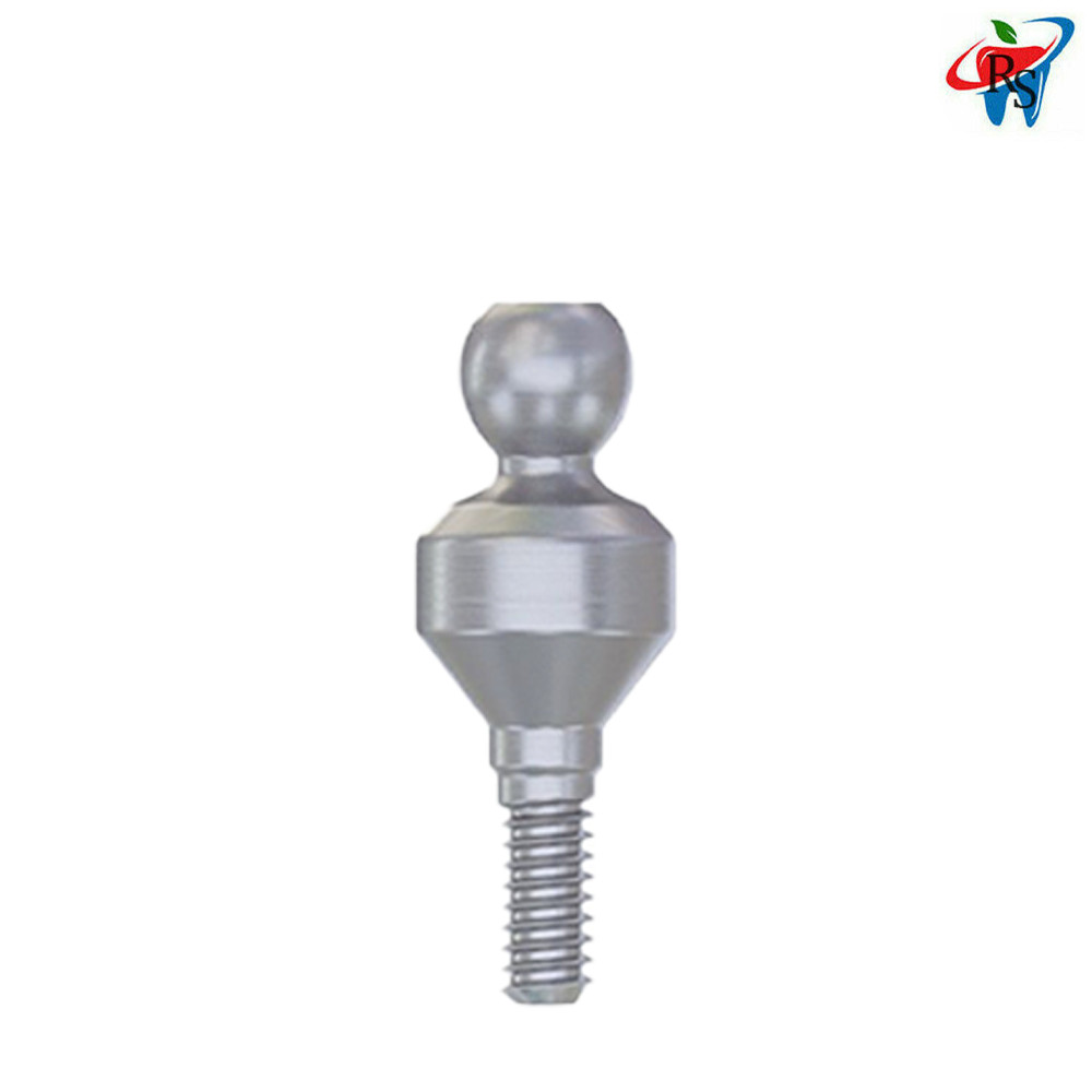 5pcs Dental Prosthetic Straight Ball Attachment Abutment Internal Hex 2.0mm NP