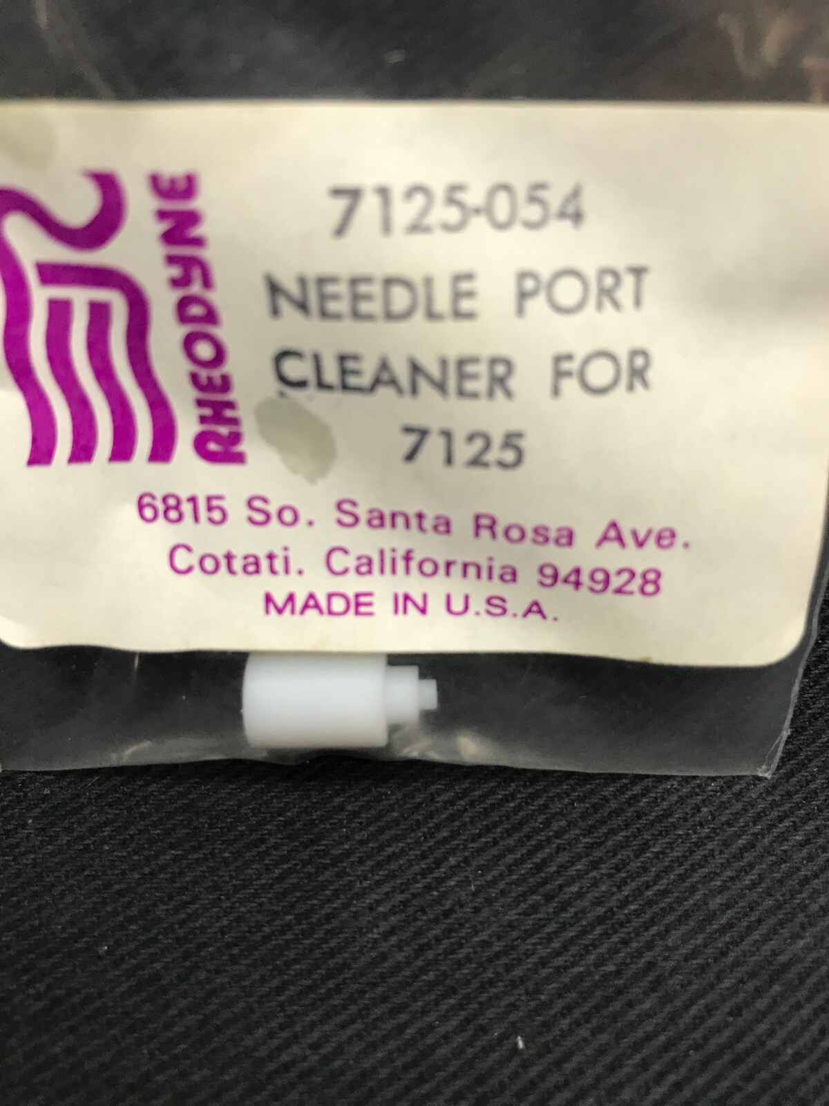 RHEODYNE Plastic Injection Needle Port for 7125 Cleaner 7125-04