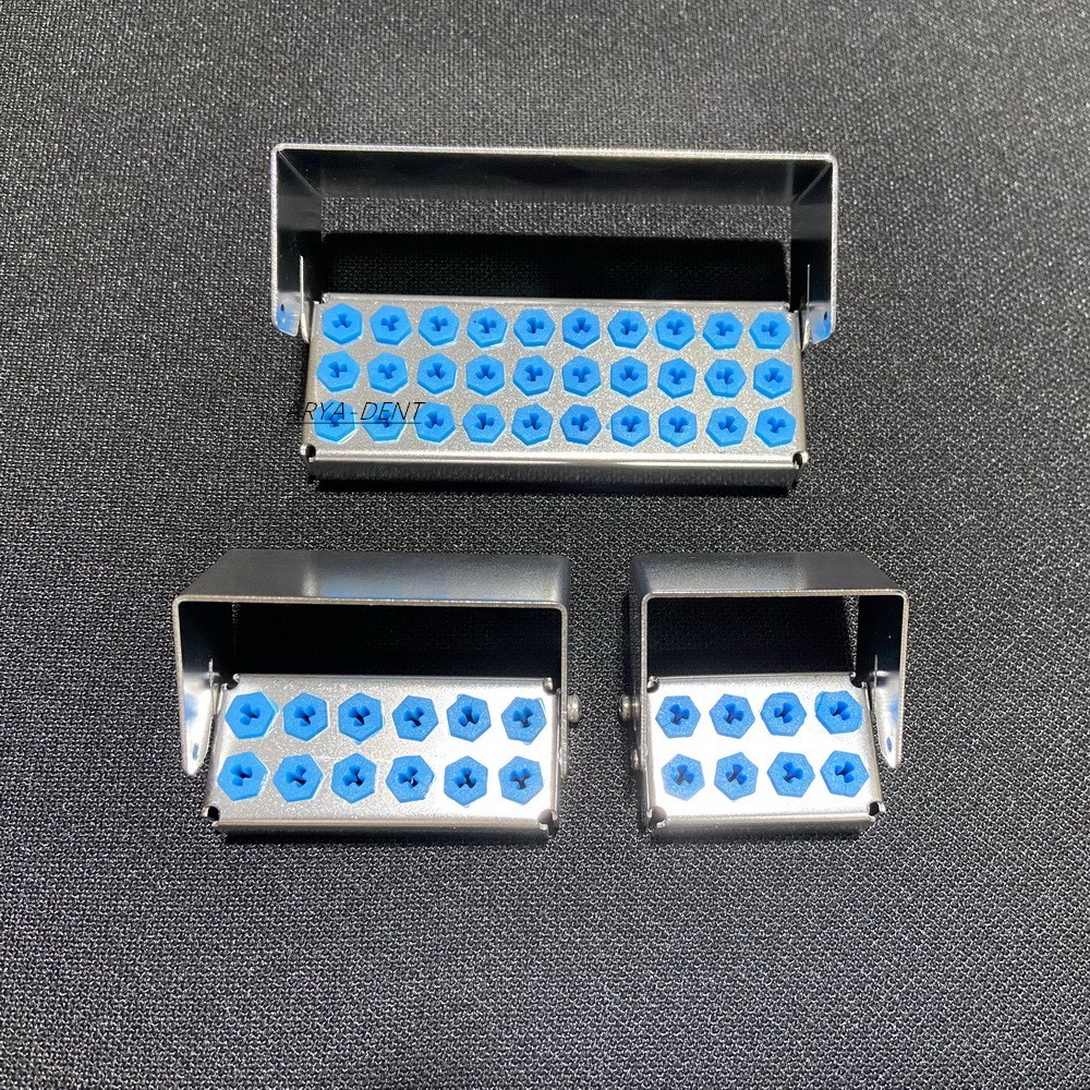 Dental Disinfection Box Implant Drill Bur Organizer Holder Block 8/12/30 Holes